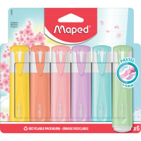 Maped Textmarker FLUOPEPS PASTEL, 10er Blister