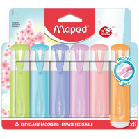 Maped Textmarker FLUOPEPS PASTEL, 10er Blister