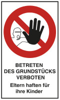 EXACOMPTA Hinweisschild "Betreten verboten",...