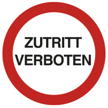 EXACOMPTA Hinweisschild "Zutritt verboten", rot...