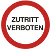 EXACOMPTA Hinweisschild "Zutritt verboten", rot weiß