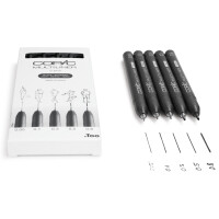 COPIC Fineliner MULTILINER, schwarz, 5er Set