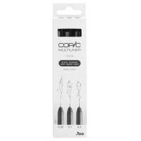 COPIC Fineliner MULTILINER, schwarz, 3er Set