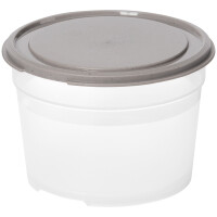 smartstore Frischhaltedose, rund, 0,3 L, grau transparent