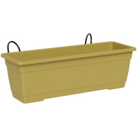 tera Blumenkasten-Set "Birka", inkl. Halter, ocker