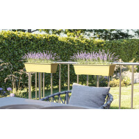 tera Blumenkasten-Set "Birka", inkl. Halter, ocker