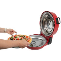 CLATRONIC Pizzamaker PM3787, 1.200 Watt, rot