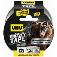 UHU PE-Gewebeband GRIZZLY TAPE, silber, 49 mm x 10 m