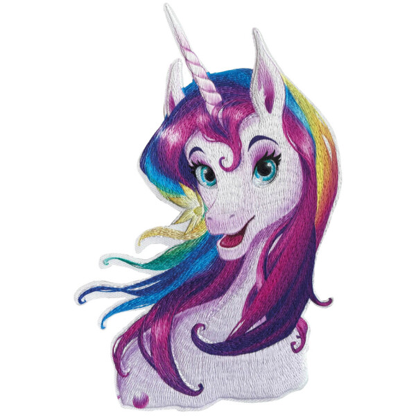 ROTH B&uuml;gelbild f&uuml;r DIY-Stoffschult&uuml;te, Einhorn