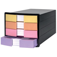 HAN Schubladenbox IMPULS, 4 Schübe, weiß pastell