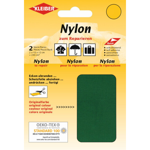 KLEIBER Nylon-Flicken, selbstklebend, rosa