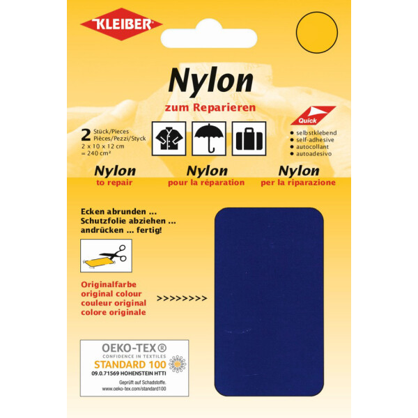 KLEIBER Nylon-Flicken, selbstklebend, rosa