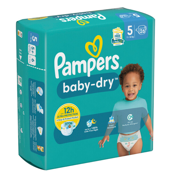 Pampers Windel Baby Dry, Größe 5 Junior, Single Pack