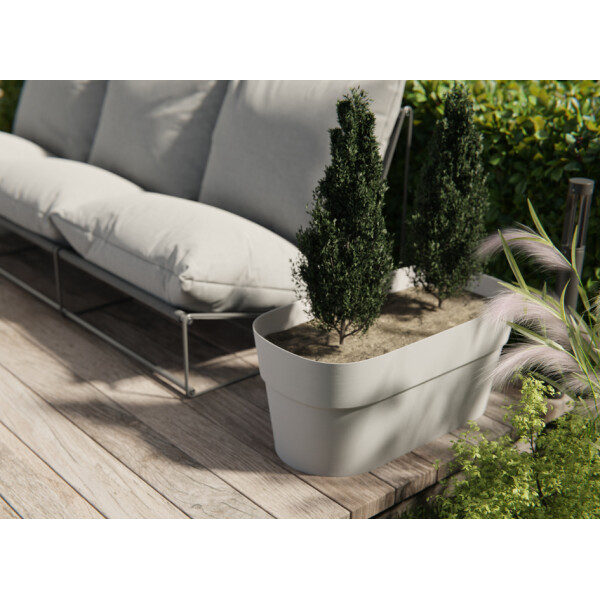 tera Pflanztrog "Sirio", Breite: 780 mm, ash