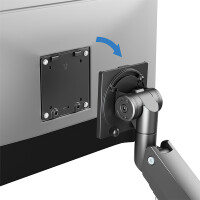 LogiLink Monitorarm, Armlänge: 526 mm, schwarz