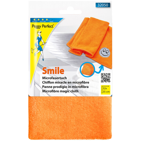 Peggy Perfect Microfasertuch "Smile", orange