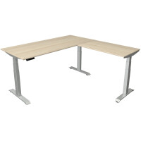 kerkmann Sitz-Steh-Schreibtisch Move 4 mit Anbau, ahorn