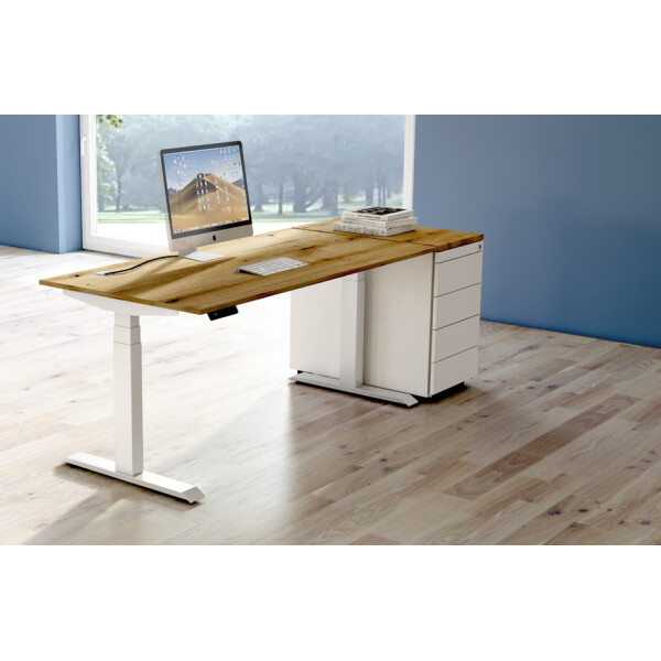 kerkmann Sitz-Steh-Schreibtisch Move 4, (B)2.000 mm, ahorn