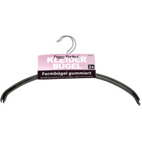 Peggy Perfect Metall-Kleiderbügel ohne Steg, 2er Pack