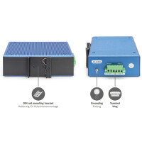 DIGITUS Industrial Fast Ethernet Switch, 8+2 Port