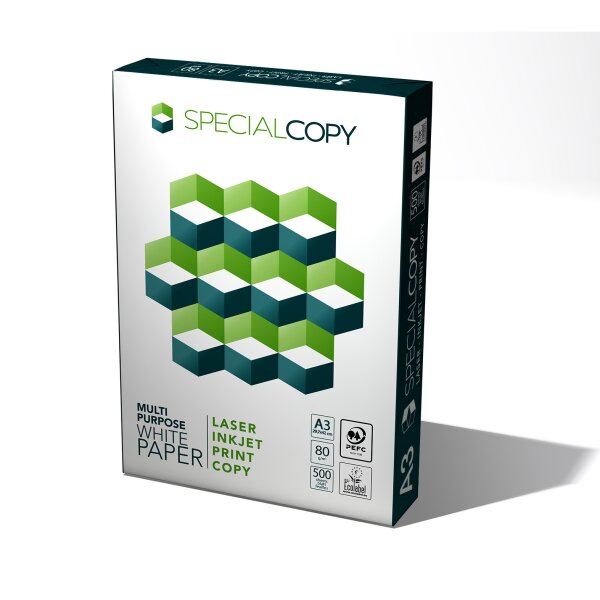 SPECIAL COPY Businesspapier wei&szlig; A3 80g - 1 Karton (2.500 Blatt)