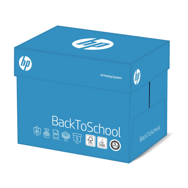 HP Back to School Businesspapier weiß A4 80g - 1 Palette (120.000 Blatt)