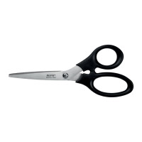 LEITZ Schere, Länge: 200 mm, rund, schwarz