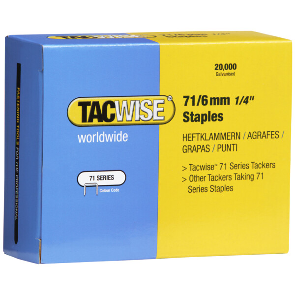 TACWISE Heftklammern 71 14 mm verzinkt, 10.000 St&uuml;ck