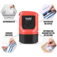 trodat Datenschutz-Rollstempel ID Protector+, rot