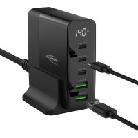 ANSMANN USB-Tisch-Ladegerät DC5140PD, 5 Port, 140 Watt