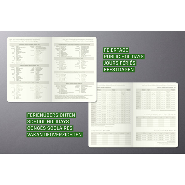 sigel Taschenkalender Conceptum 2026, ca. DIN A6, schwarz