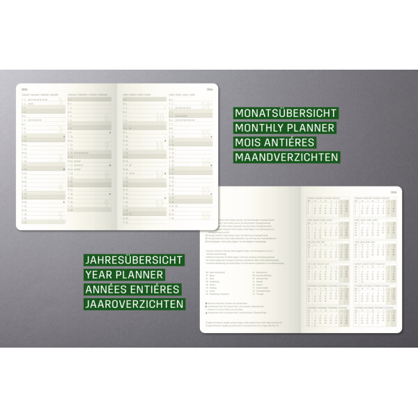 sigel Taschenkalender Conceptum 2026, ca. DIN A6, schwarz
