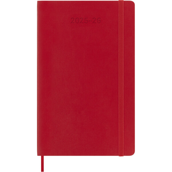 MOLESKINE Buchkalender 2025 2026, 18 Monate, L A5, hellrot