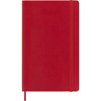 MOLESKINE Buchkalender 2025 2026, 18 Monate, L A5, hellrot