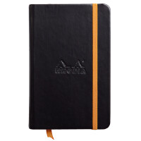 RHODIA Notizbuch RHODIARAMA, 90 x 140 mm, liniert, schwarz