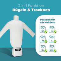 PROFI CARE Hemden- Blusen- & Hosenbügler PC-HBB 3117, weiß