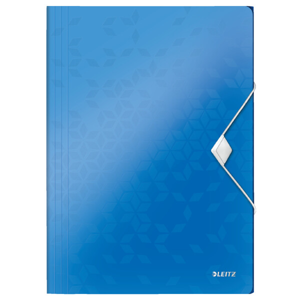 LEITZ Eckspannermappe WOW, DIN A4, PP, blau