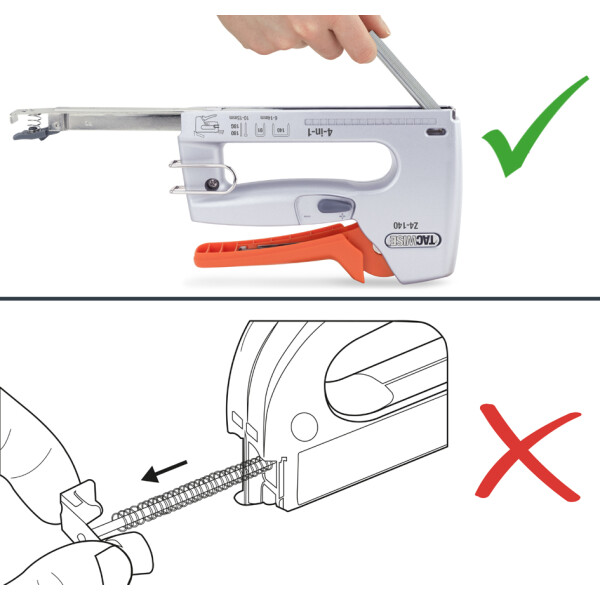 TACWISE Tacker Nageltacker Z4-140 (4-in-1), silber orange