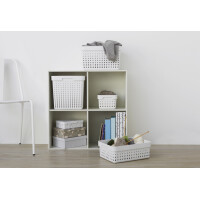 NHG Aufbewahrungskorb SEOUL BASKET M, PP, weiß
