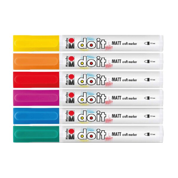 Marabu Acrylmarker DO IT Craftmarker, 6er Set
