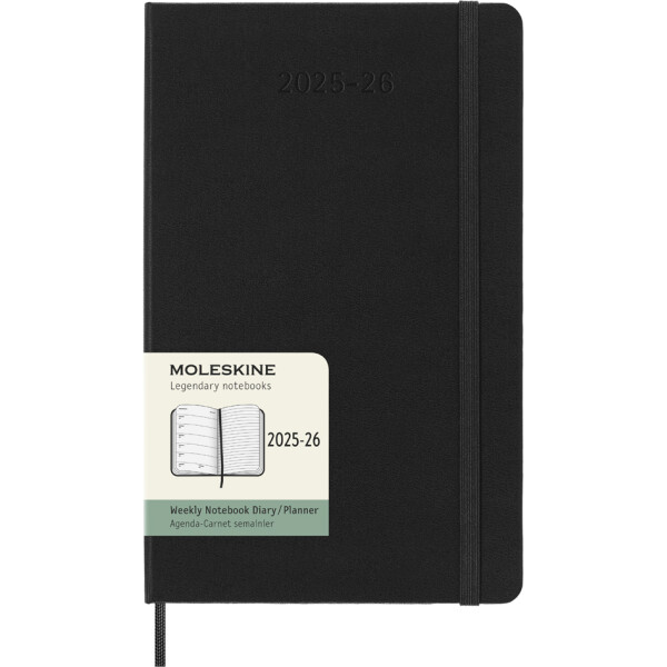 MOLESKINE Buchkalender 2025 2026, 18 Monate, L A5, blau