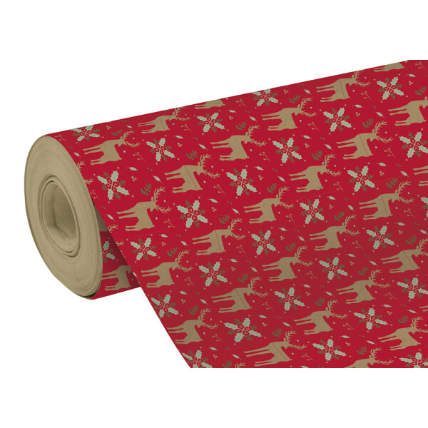 Clairefontaine Weihnachts-Geschenkpapier "Rentiere"