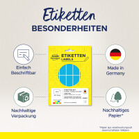 AVERY Zweckform Vielzweck-Etiketten, 50 x 19 mm, farbig