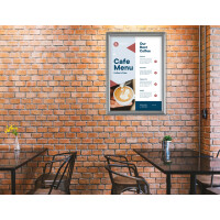 EUROPEL Plakatrahmen BUDGET, DIN A4, 25 mm, silber