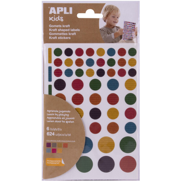APLI kids Sticker "Rund", Naturkraft, Kleinpackung