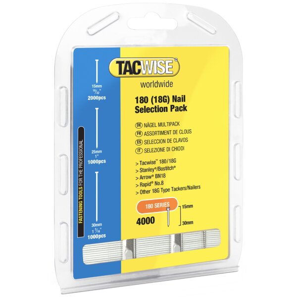 TACWISE Stiftn&auml;gel 18G 30 mm verzinkt, 5.000 St&uuml;ck