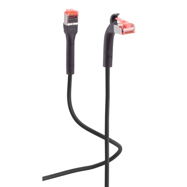 FLEXLINE Patchkabel Kat. 6A, U FTP, biegbar, weiß, 1,0 m