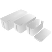 LogiLink Kabelbox-Set, 3 Größen, weiß