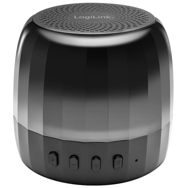 LogiLink Bluetooth Lautsprecher mit Partylicht, schwarz