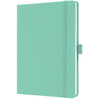 sigel Notizbuch Jolie Feel, Textil, DIN A5, liniert, mint
